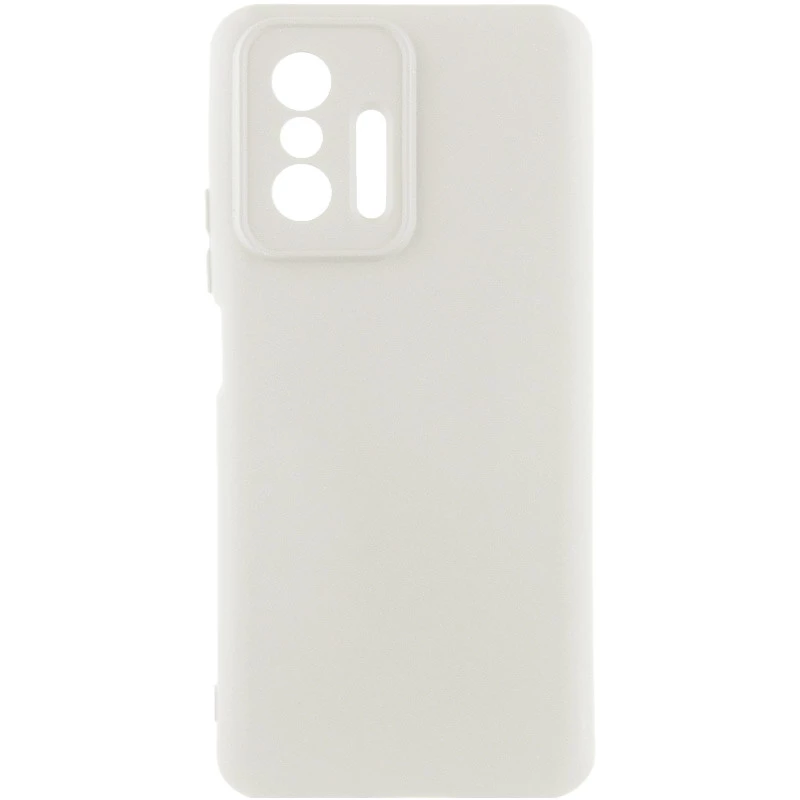 Чехол Silicone Case Lakshmi Plus с закрытой камерой для Xiaomi 11T / 11T Pro – Белый / White. Фото 1 из 1
