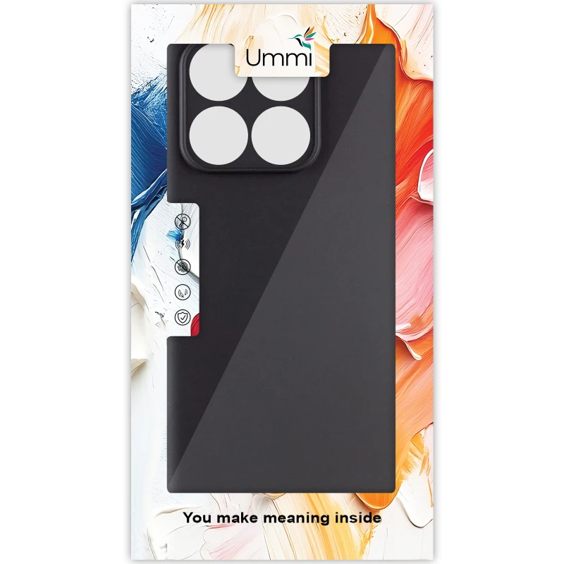 Чохол Silicone Cover Ummi Lakshmi Full Camera (AA) для Motorola Edge 70 – Чорний / Black. Фото 2 з 2