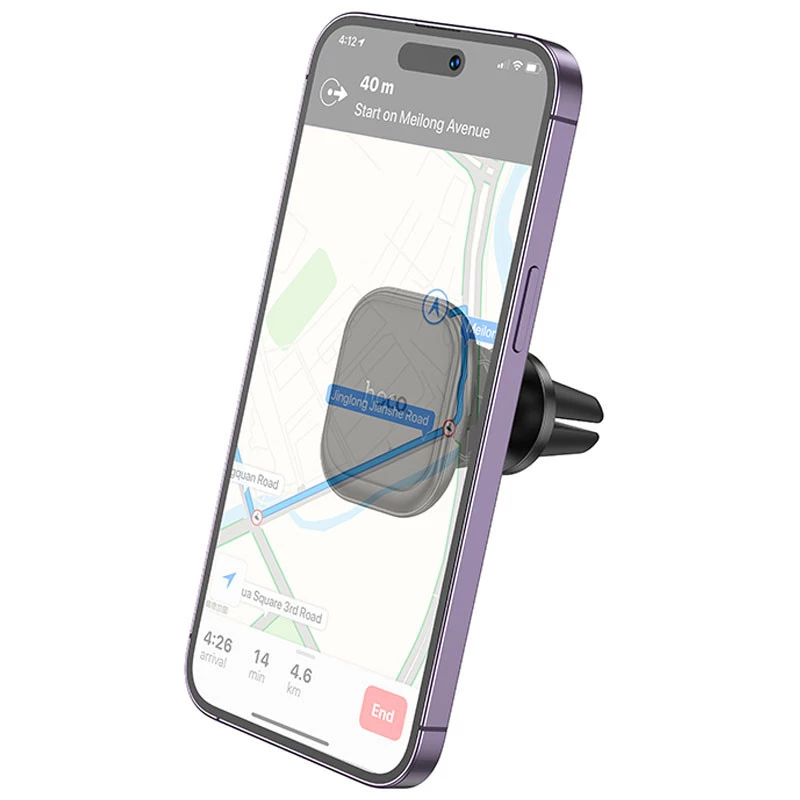 Автотримач Hoco H29 Brilliant magnetic (air outlet) – Black. Фото 2 з 8