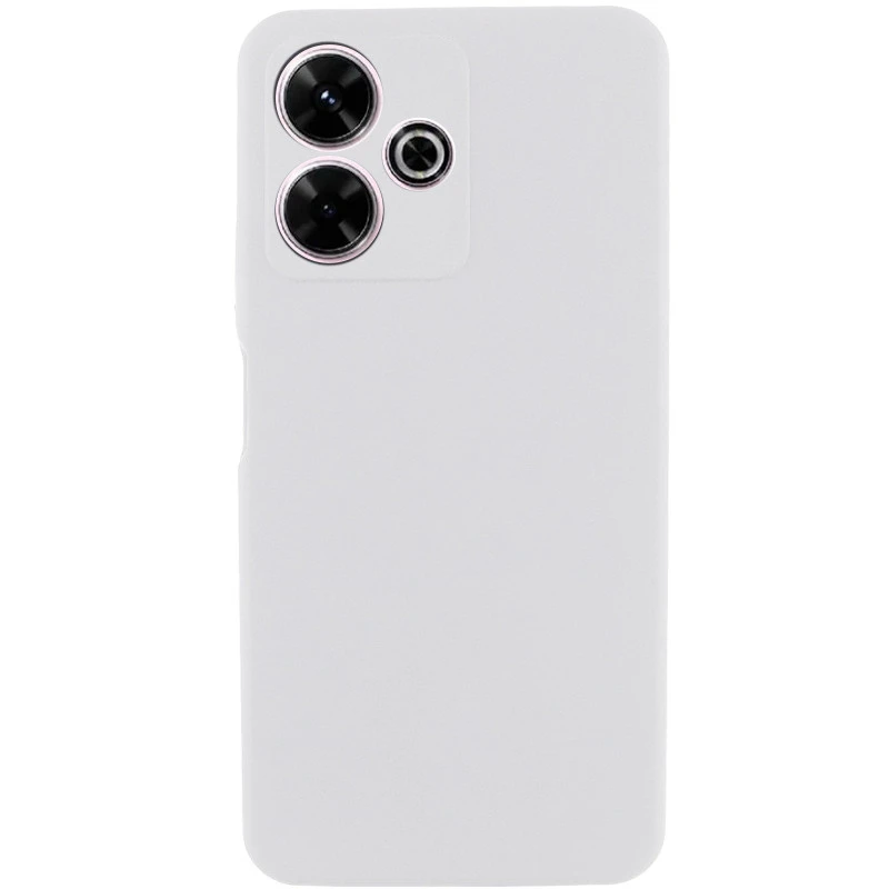 Чохол Silicone Case Lakshmi Premium із закритою камерою для Xiaomi Redmi Note 14 5G – Білий / White. Фото 1 з 1