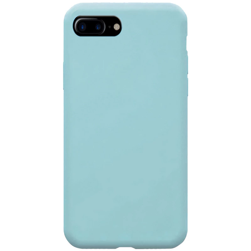 Чохол з закритим низом Silicone Case на Apple iPhone 7 plus / 8 plus – Бірюзовий / Turquoise. Фото 1 з 1