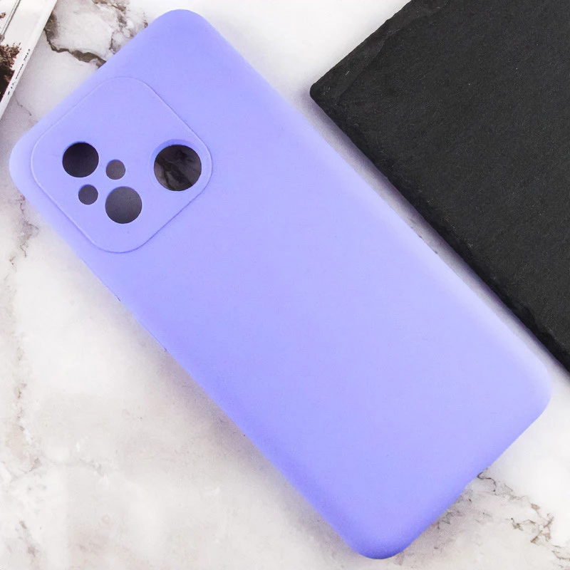 Чехол Silicone Case Lakshmi Premium з закритою камерою на Xiaomi Redmi 12C / Poco C55 – Сиреневый / Dasheen. Фото 11 из 15