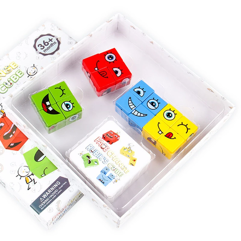 Настільна інтерактивна гра Ummi Face Change Rubik's Cube – White. Фото 4 з 5