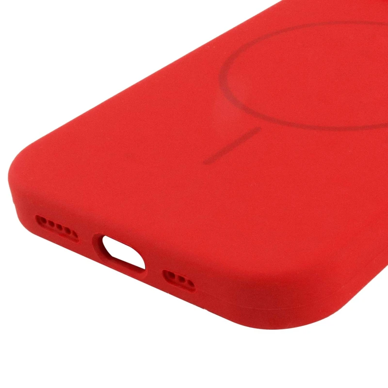Чохол Silk Full Protective (AA) NO LOGO with Magnetic Fit для Apple iPhone 14 (6.1") – Червоний / Red. Фото 6 з 6