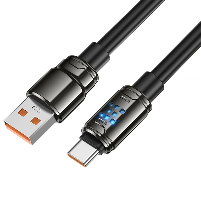 Дата кабель Hoco U143 Joy USB to Type-C 5A (1.2m) – Black. Фото 4 з 6