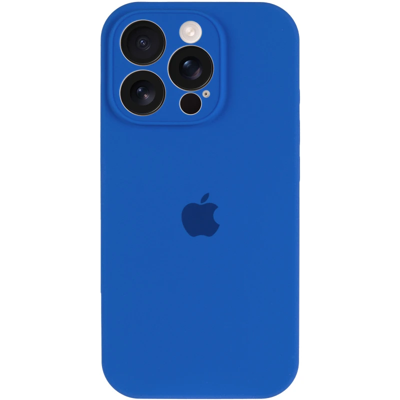 Чохол Silicone Case з захистом камери на Apple iPhone 15 Pro Max (6.7") – Синій / Capri Blue. Фото 4 з 12
