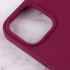 Чохол Silicone Case з закритим низом на Apple iPhone 14 (6.1") – Бордовий / Maroon. Фото 4 з 5