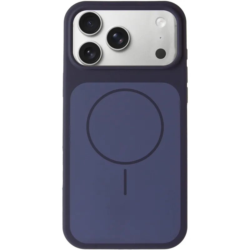 Чохол Silk Duo Color (AA) NO LOGO with Magnetic Fit для Apple iPhone 18 Pro Max – Midnight Blue. Фото 2 з 5