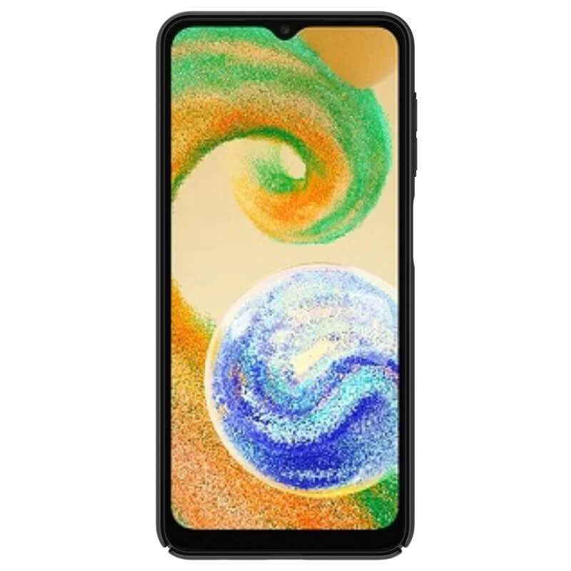 Карбована накладка Nillkin зі шторкою для камери на Samsung Galaxy A04s – Чорний / Black. Фото 2 з 6