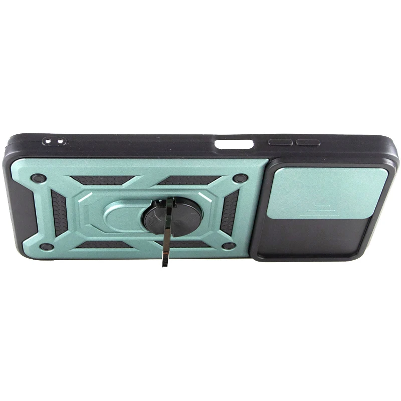 Ударопрочный чехол Ummi Camshield Serge Ring (in box) для Samsung Galaxy A03s – Зеленый / Green. Фото 5 из 6