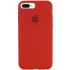 Чохол Silicone Case з закритим низом на Apple iPhone 7 plus / 8 plus – Червоний / Dark Red. Фото 1 з 1
