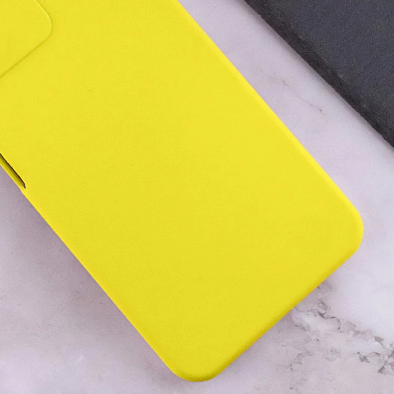Чохол Silicone Case Lakshmi Premium з закритою камерою на Xiaomi Poco M6 4G – Жовтий / Yellow. Фото 2 з 2