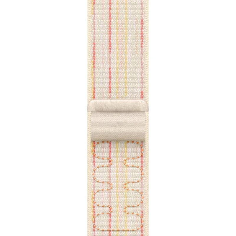 Ремінець Nylon Sport Loop для Apple Watch 38/40/41/42mm(ser.10) – Starlight / Pink. Фото 1 з 3