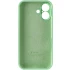 Чехол Silicone Case с защитой камеры для Apple iPhone 16 – Зеленый / Pistachio. Фото 7 из 8