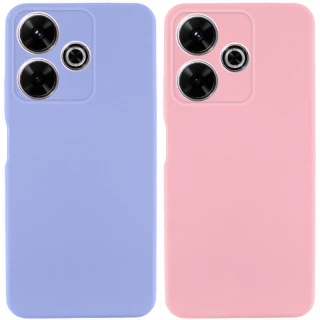 Цветной силиконовый чехол GETMAN с закрытой камерой на Xiaomi Redmi 13 4G