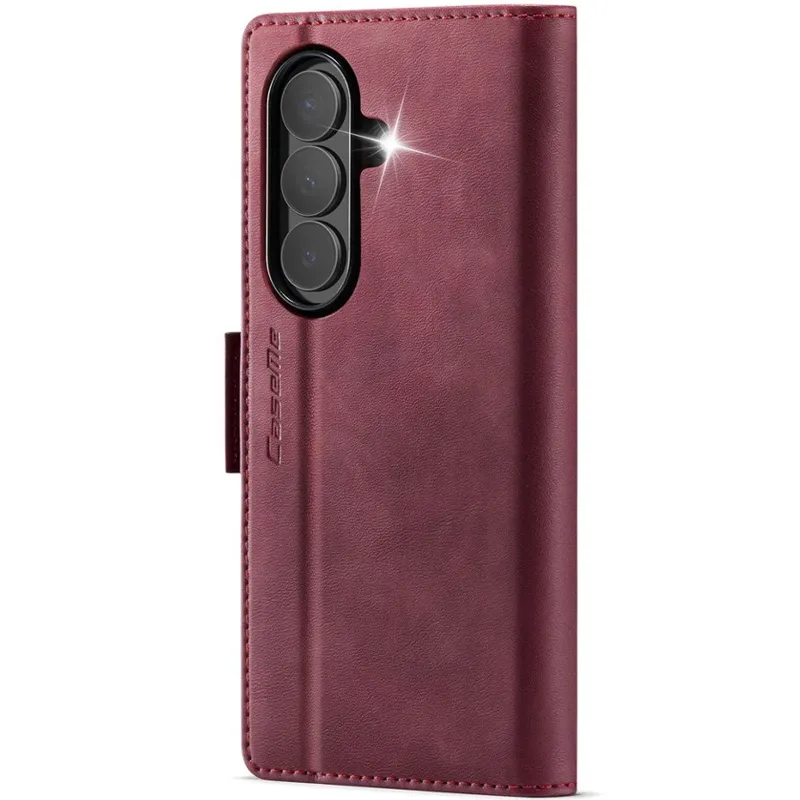 Шкіряний чохол-книжка CaseMe Velvet Matte для Samsung Galaxy Z Fold7 – Red. Фото 3 з 4