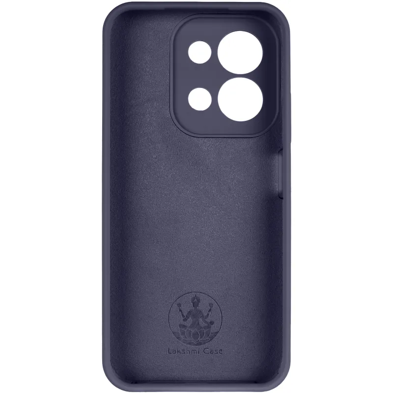 Чехол Silicone Case Lakshmi Premium з закритою камерою на Xiaomi Redmi 15C (Global) – Темно-синий / Midnight blue. Фото 4 из 6