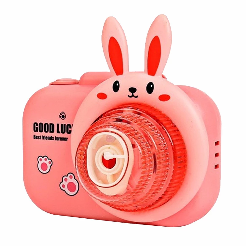 Фотокамера-генератор мильних бульбашок 9996 Children's camera – Rabbit / Pink. Фото 1 з 6
