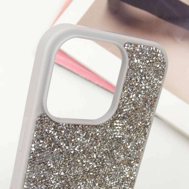 TPU чохол Bling World Rock Diamond на Apple iPhone 12 Pro Max (6.7") – Срібний. Фото 5 з 7