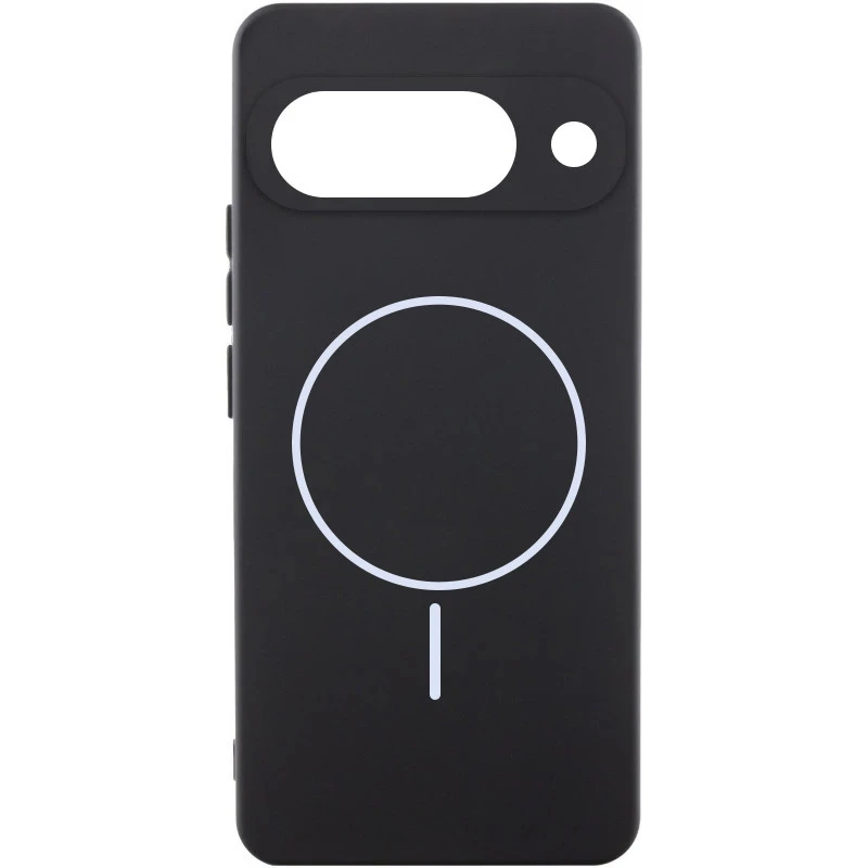 Чохол Silicone Cover Lakshmi Full Camera (AA) with Magnetic Fit для Google Pixel 9 – Чорний / Black. Фото 1 з 6