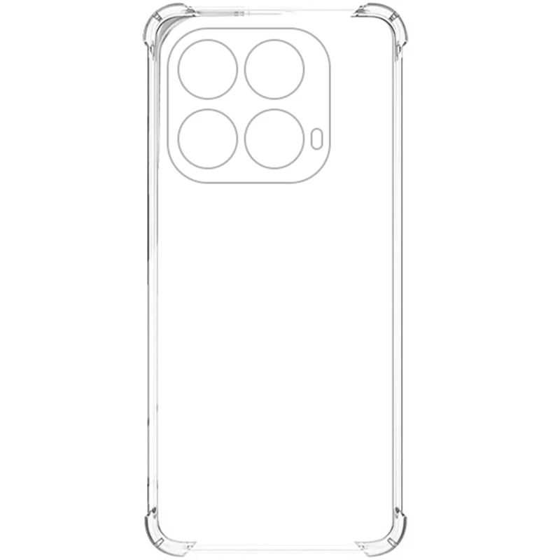 Ультратонкий силіконовий чохол GETMAN з критими бортами та камерою для Infinix Note 40 4G – Безбарвний (прозорий). Фото 5 з 5