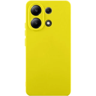 Чохол Silicone Case Lakshmi з закритою камерою на Xiaomi Redmi Note 13 4G — Жовтий / Flash