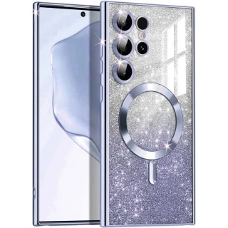 Чехол с блесками, защитными линзами на камеру и MagSafe для Samsung Galaxy S25 Ultra фото 1 из 4