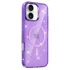 Чохол з блискітками та MagFit на Apple iPhone 16 – Purple. Фото 4 з 4