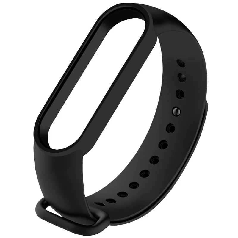 

Силиконовый ремешок для Xiaomi Mi Band 5 (Черный / Black), Чорний / black
