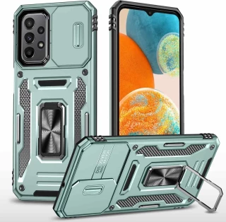 Ударопрочный чехол Square Ring c шторкой на камеру для Samsung Galaxy A13 4G фото 1 из 9