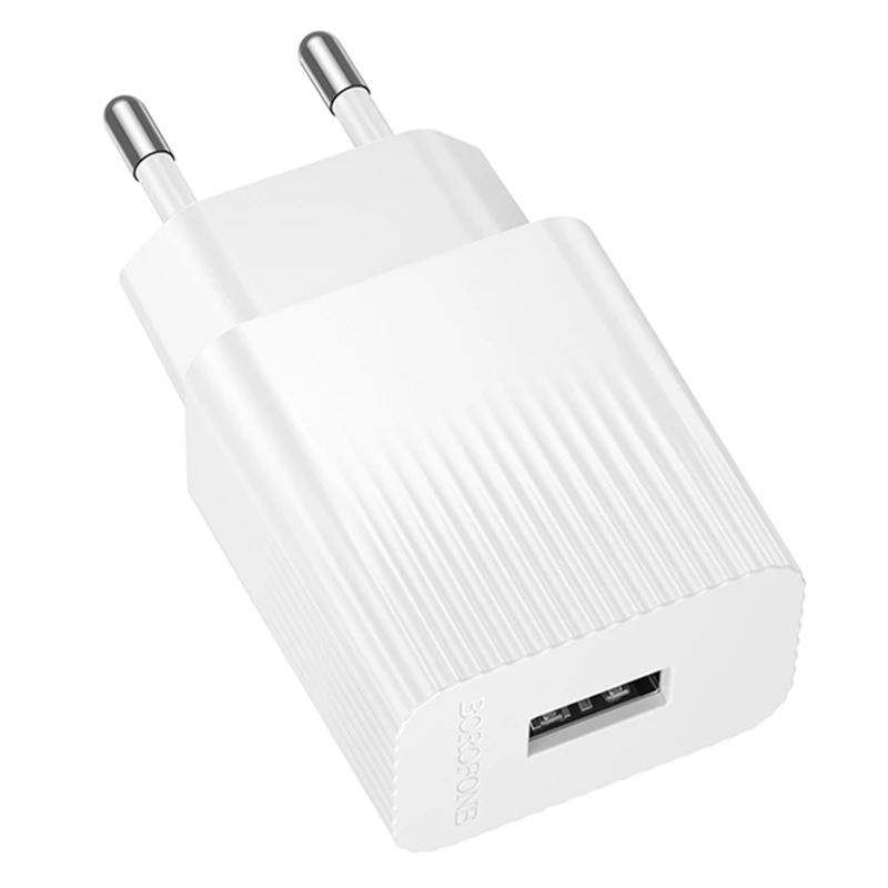 МЗП Borofone BAS71A Source 2.1A (1USB-A) – White. Фото 1 з 4