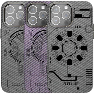 Карбоновый техно чехол с MagSafe для Apple iPhone 14 Pro Max (6.7") фото 1 Карбоновый техно чехол с MagSafe для Apple iPhone 14 Pro Max (6.7") фото 1 из 1