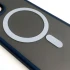 TPU+PC з металевими кнопками та MagSafe на Apple iPhone 12 Pro (6.1") – Синій / Navy Blue. Фото 4 з 5