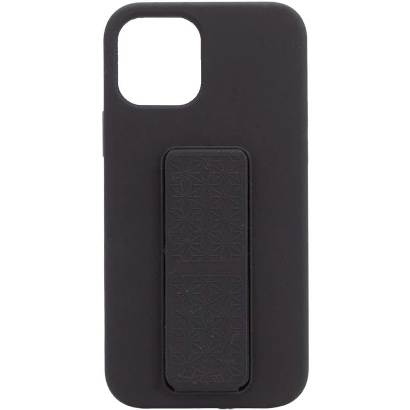 

Чохол Silicone Case з тримачем на Apple iPhone 12 Pro (6.1") (Чорний / Black)