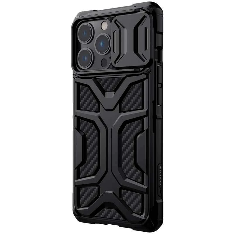 Пластиковая накладка Nillkin Adventurer со шторкой для камеры для Apple iPhone 13 Pro Max (6.7") – Черный. Фото 3 из 7