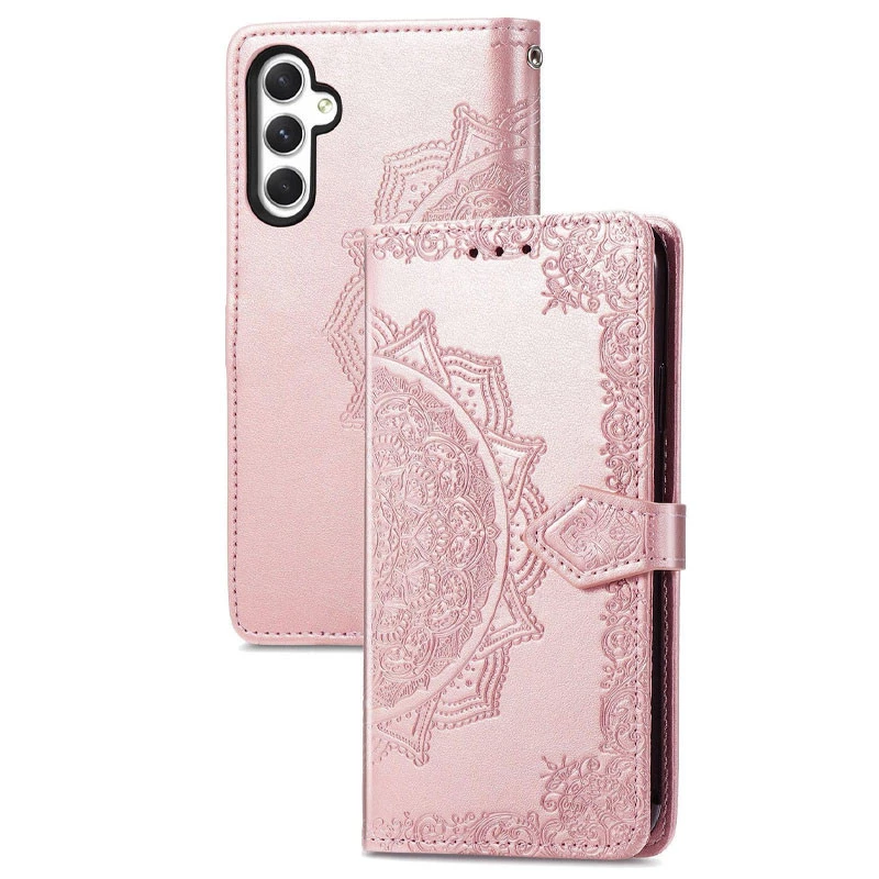 Шкіряний чохол-книжка Art Case з візитницею для Samsung Galaxy A15 4G/5G – Рожевий. Фото 4 з 4