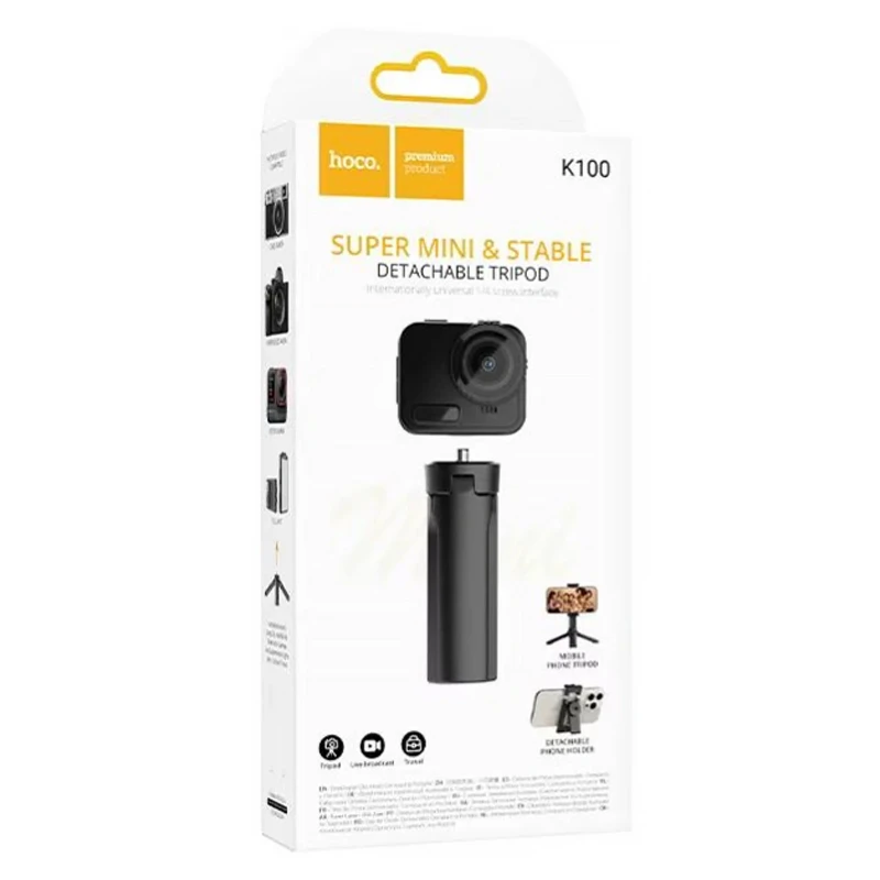 Монопод для селфі Hoco K100 Prestigio – Black. Фото 2 з 4