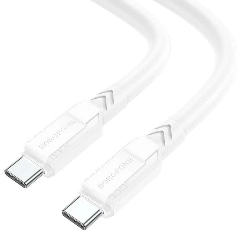 Дата кабель Borofone BX81 Type-C to Type-C 60W (1m) – Білий. Фото 2 з 5