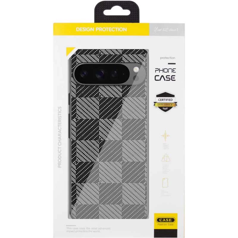 Чохол TPU+PC Grid для Google Pixel 9 Pro XL – Cube. Фото 2 з 2