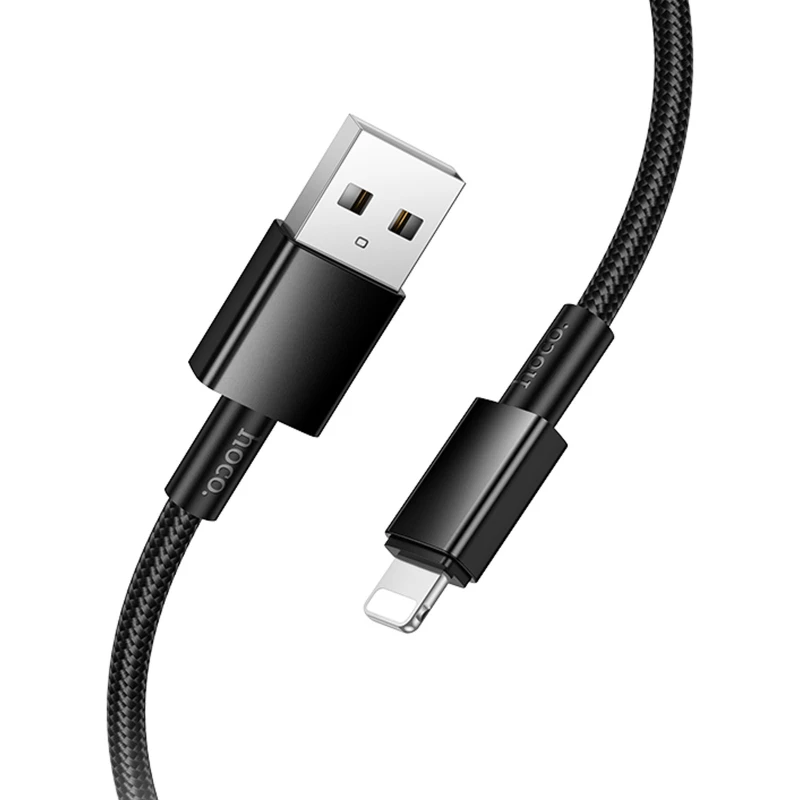 Дата кабель Hoco X119 Energy USB to Lightning 2.4A (1m) – Black. Фото 3 з 5