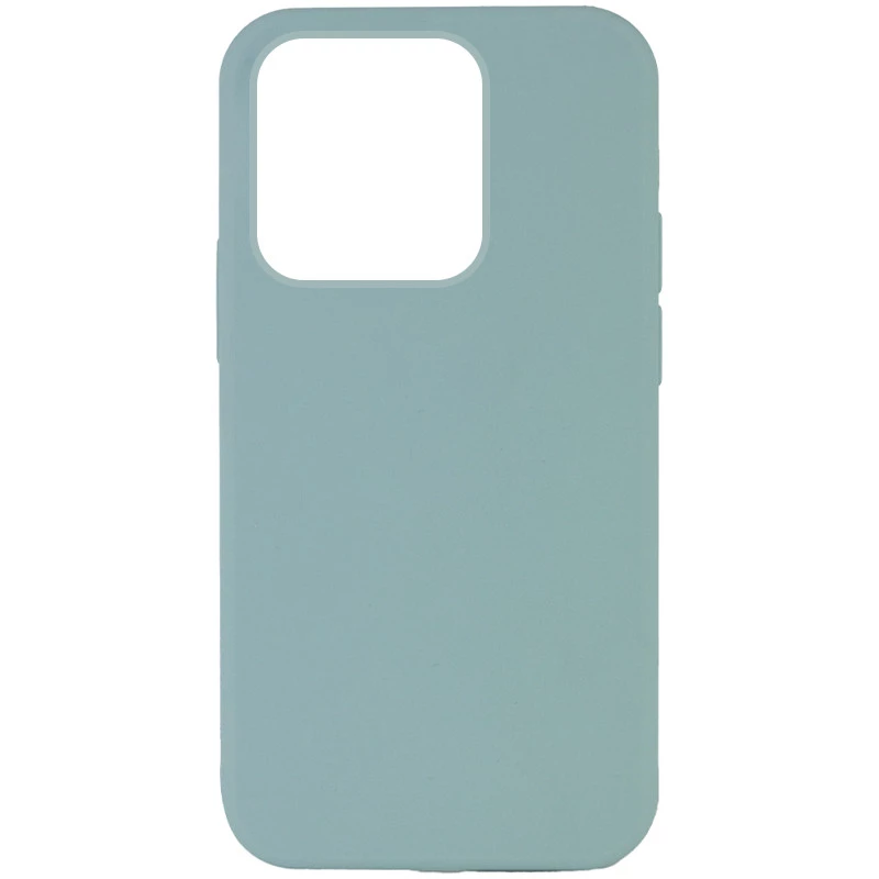 Чохол з закритим низом Silicone Case на Apple iPhone 13 Pro Max (6.7") – Бірюзовий / Turquoise. Фото 1 з 4
