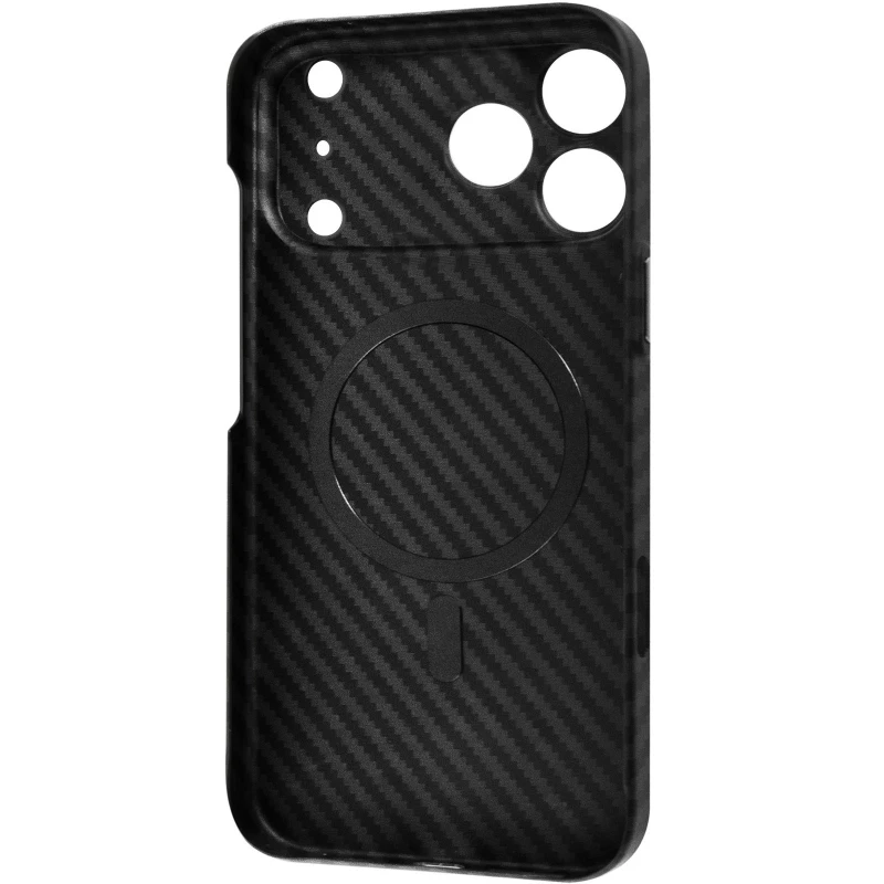 Пластиковая накладка Fibra Carbonite для Apple iPhone 17 Pro Max (6.9") – Black. Фото 2 Пластиковая накладка Fibra Carbonite для Apple iPhone 17 Pro Max (6.9") – Black. Фото 2 из 4