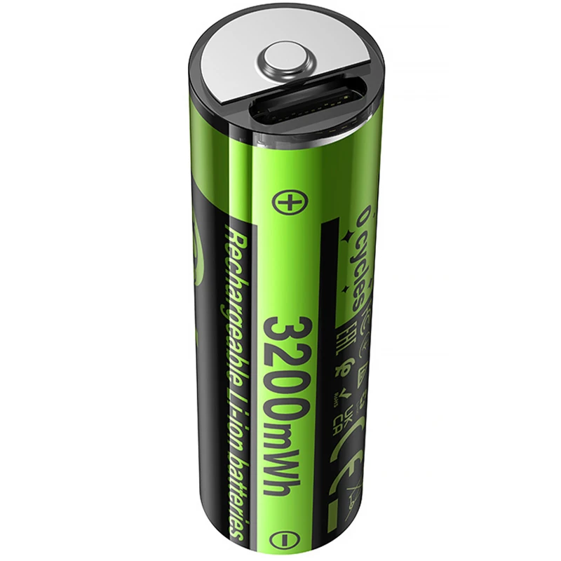 Акумуляторні батарейки Hoco Energy AA 2 pcs – Black. Фото 4 з 6