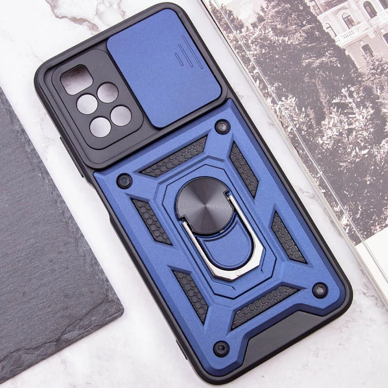 Протиударний чохол Serge Ring з захистом камери на Xiaomi Redmi 10 – Синій. Фото 9 з 9