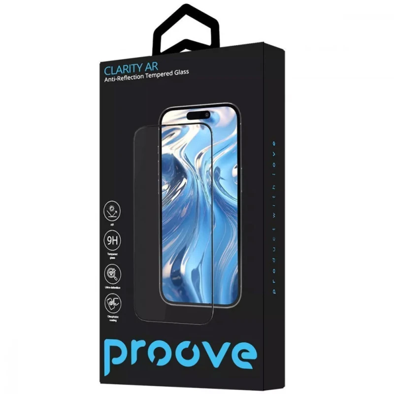 Захисне скло Proove Clarity AR для Apple iPhone 16 Pro – Чорний. Фото 2 з 2