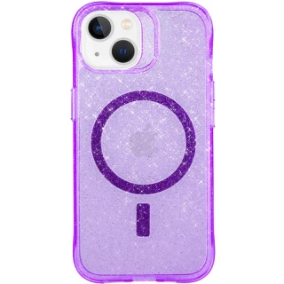 Зоряний чохол з MagSafe на Apple iPhone 14 (6.1") — Purple