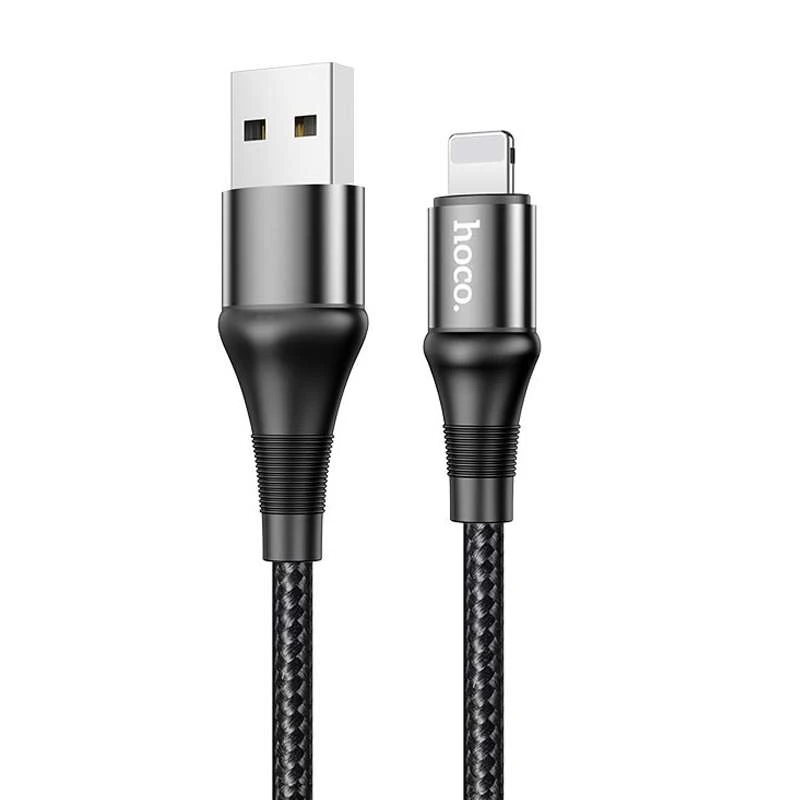 

Дата кабель Hoco X50 "Excellent" USB to Lightning (1m) (Черный), Чорний
