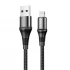 Дата кабель Hoco X50 "Excellent" USB to Lightning (1m) – Чорний. Фото 1 з 6