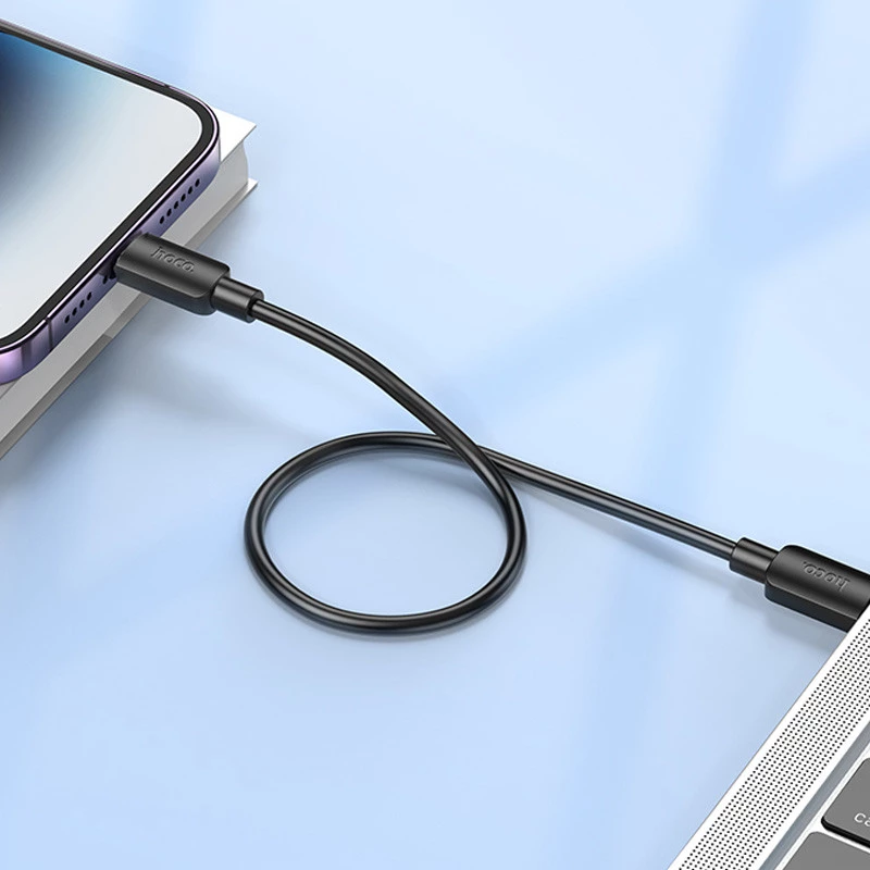 Дата кабель Hoco X96 Hyper Type-C to Lightning 20W (0.25m) – Black. Фото 4 из 5