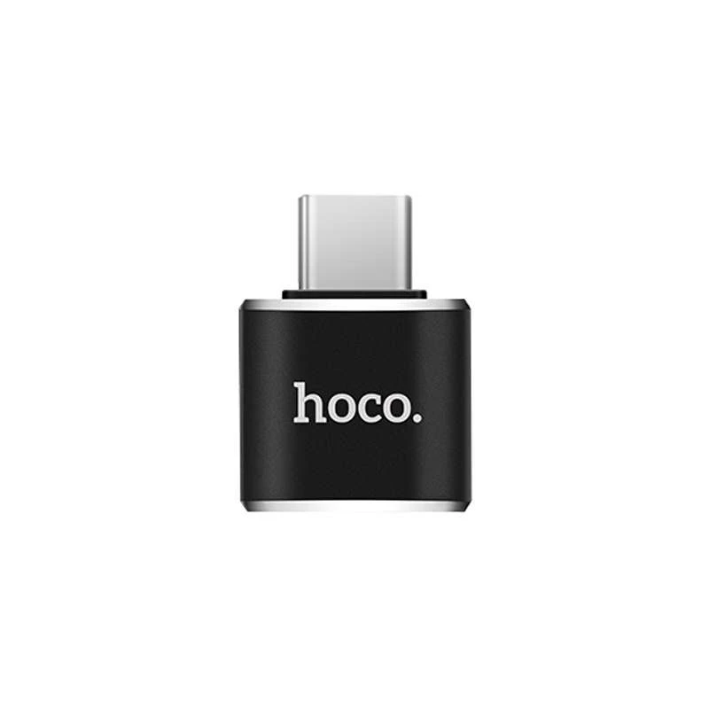 

Переходник Hoco UA5 Type-C to USB (Черный), Чорний